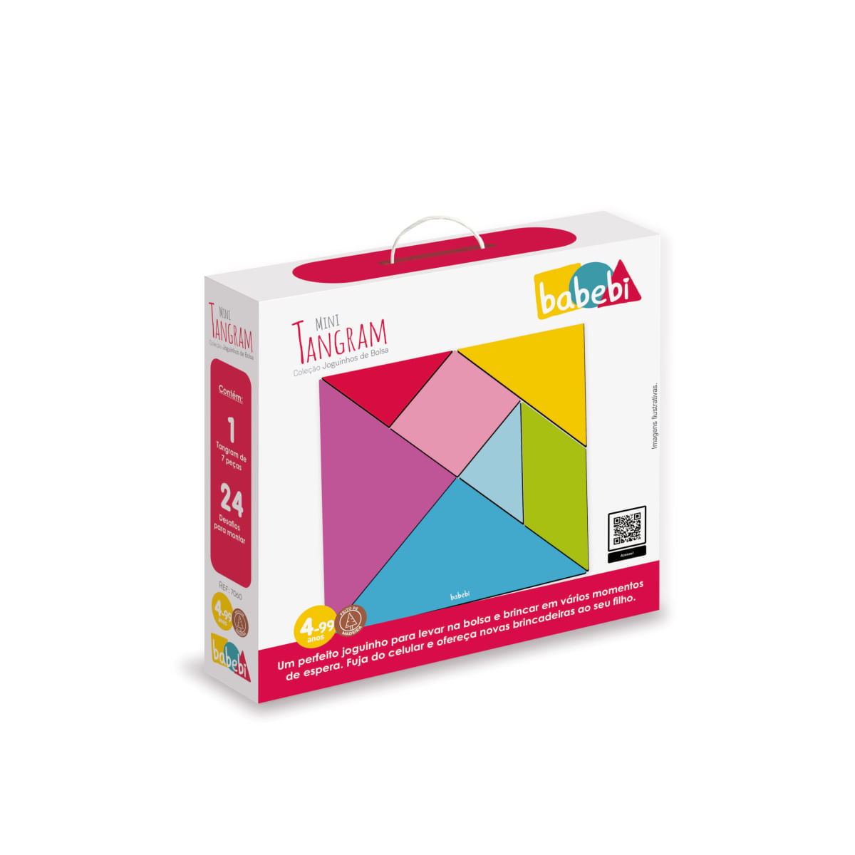 Joguinhos de Bolsa - Mini Tangram - Babebi